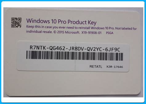 Windows 10 pro retail activation key